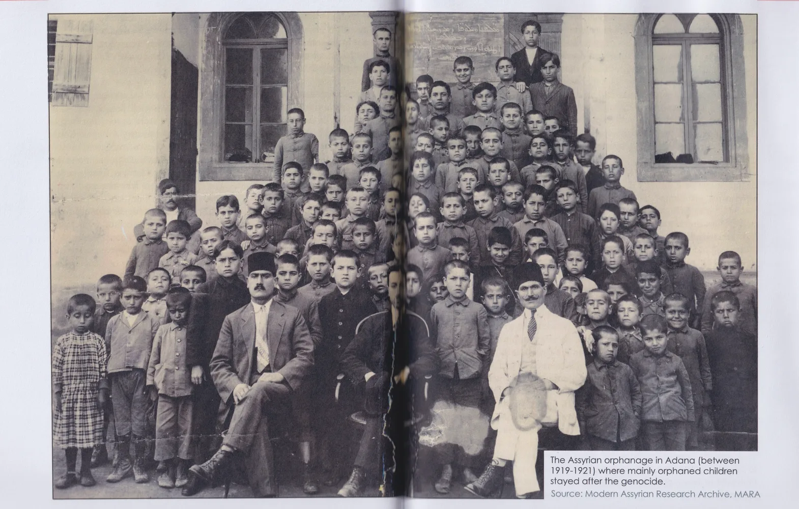 The Assyrian orphanage in Adana (between 1919-1921) where mainly orphaned children stayed after the genocide.Source: Modern Assyrian Research Archive, MARA * Ассирійський сиротинець в Адані (між 1919–1921 роками), де перебували переважно осиротілі діти після геноциду.Джерело: Modern Assyrian Research Archive, MARA(Сучасний ассирійський дослідницький архів) secret-keepers 16